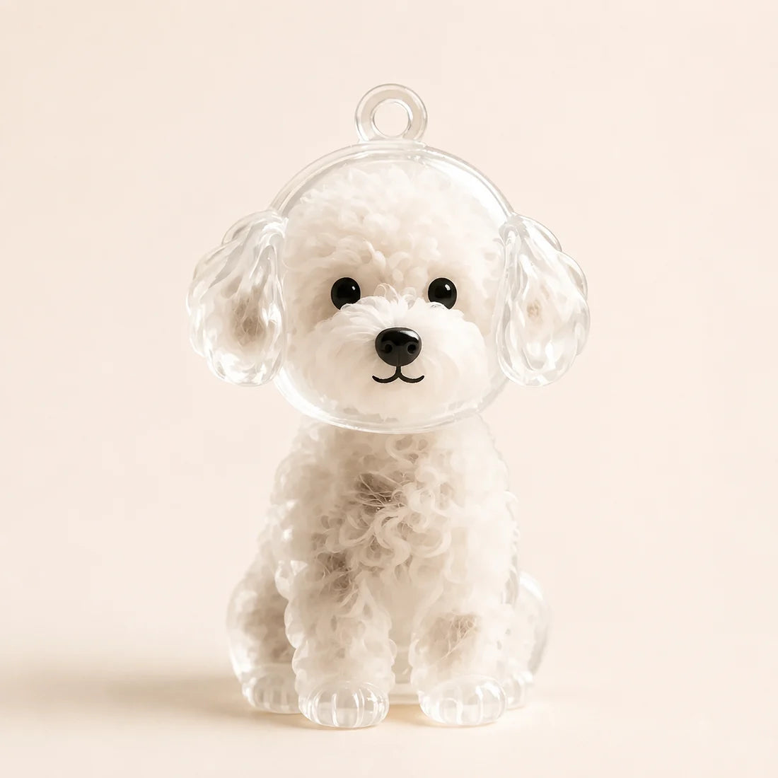 Teddy, Toy Poodle keepsake keychain