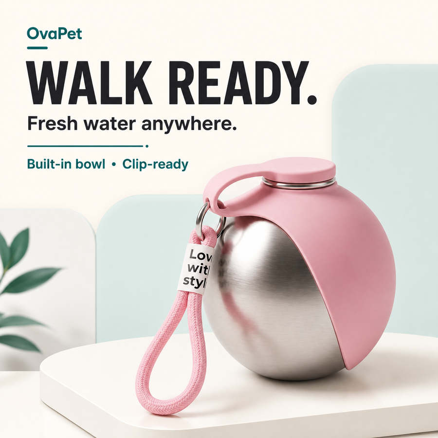 Walk Bottle with Built-in Bowl