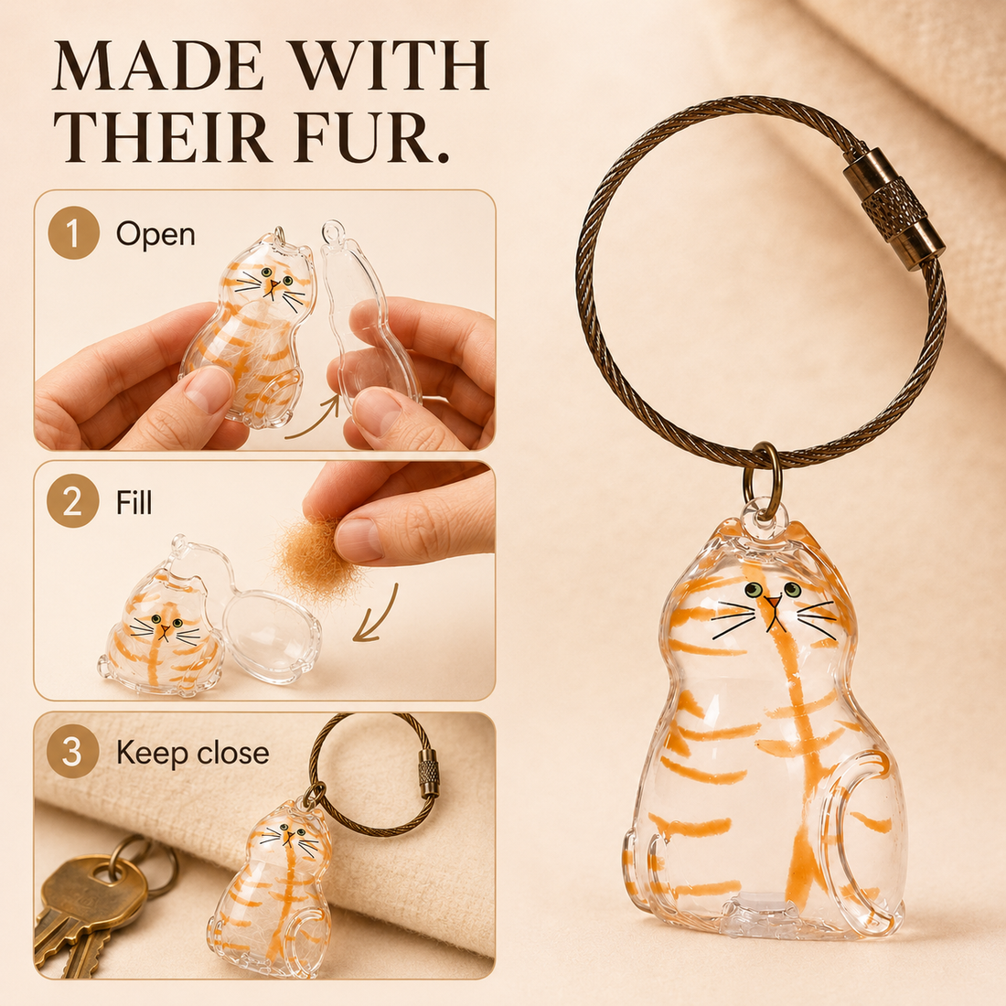 Pocket Keepsake Keychain