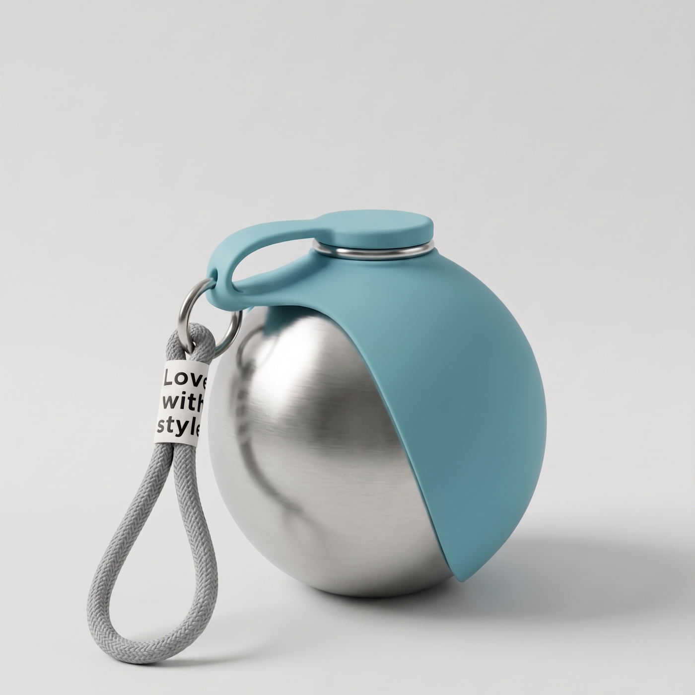 Portable Dog Water Bottle with Built-In Bowl