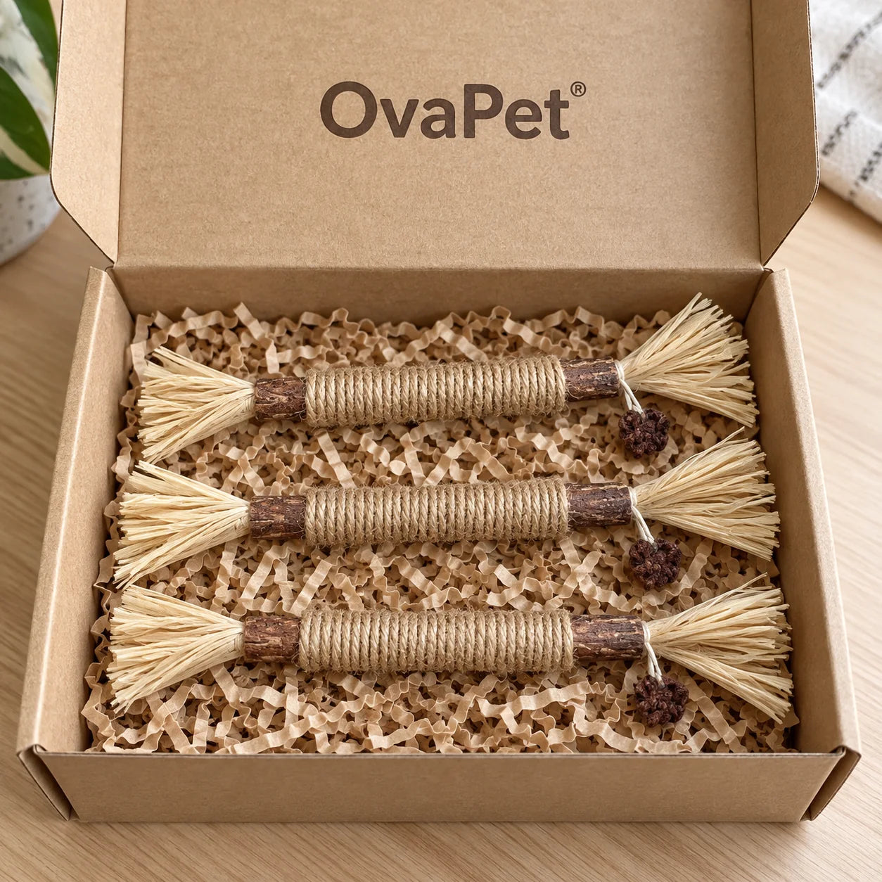OvaPet silvervine chew sticks inside the box